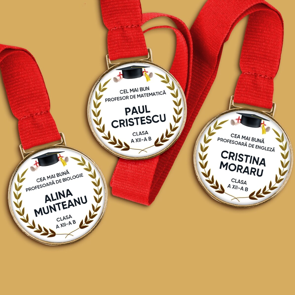 Medaglia personalizzata con dedica - Auguri per la laurea