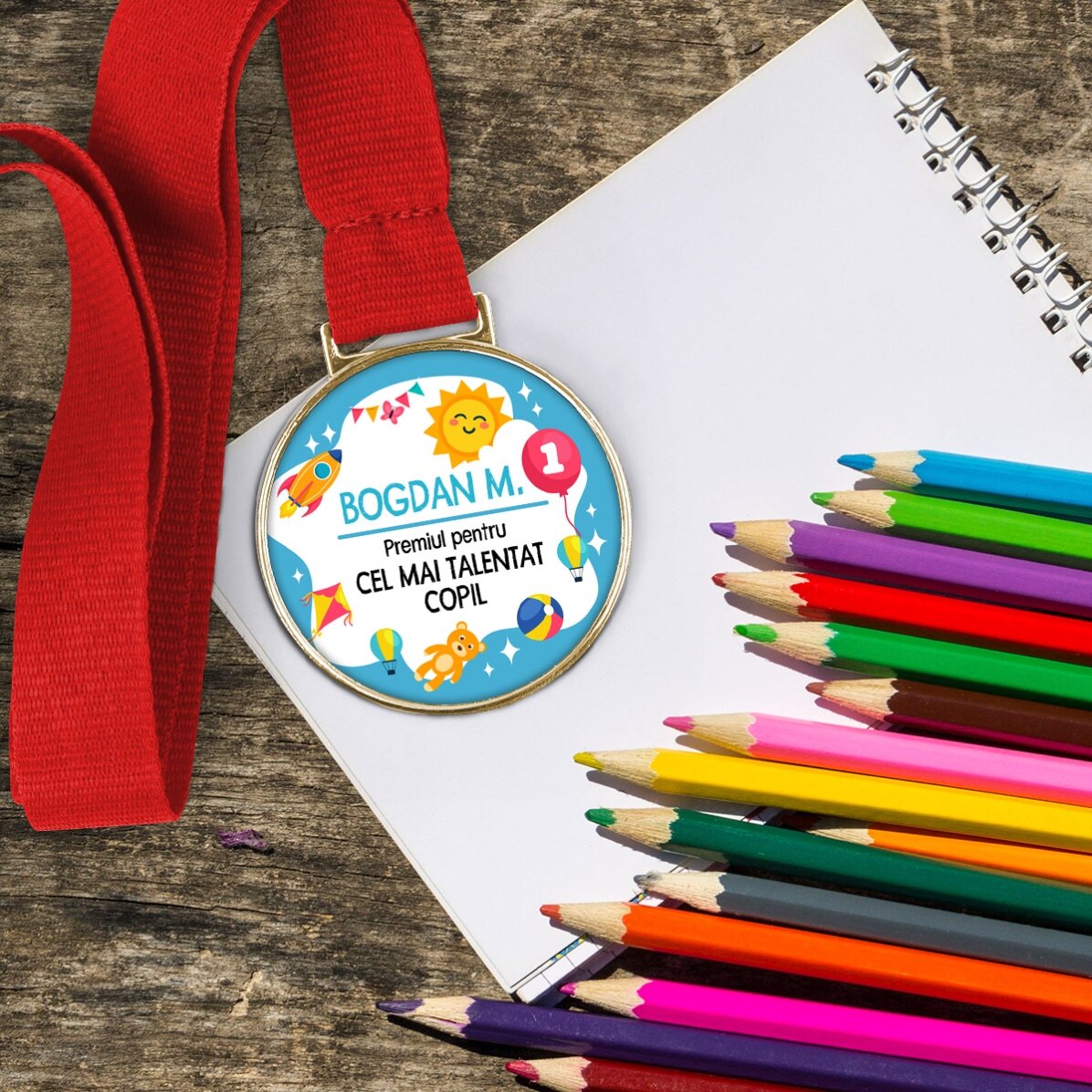 Medaglia personalizzata con scritta - Giornata dei bambini
