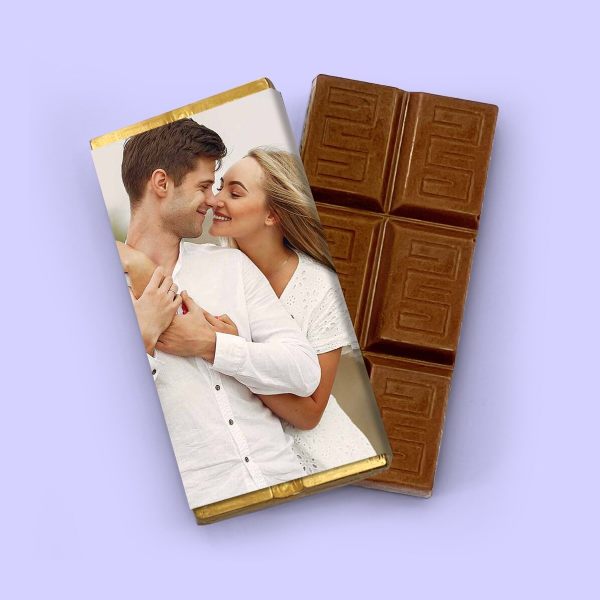 Mini tavoletta di cioccolato personalizzata con una foto