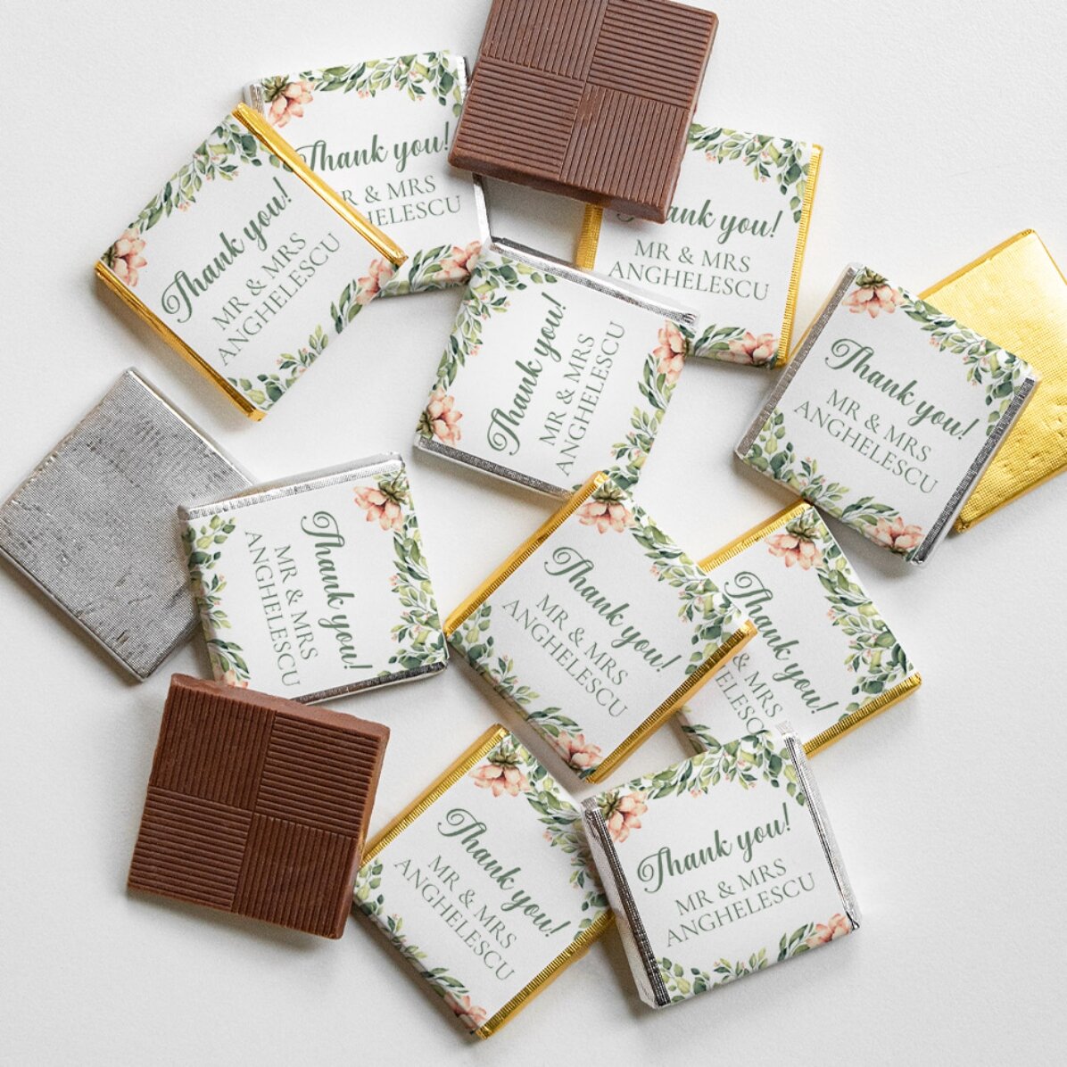 Mini cioccolatino personalizzato con messaggio - Grazie!