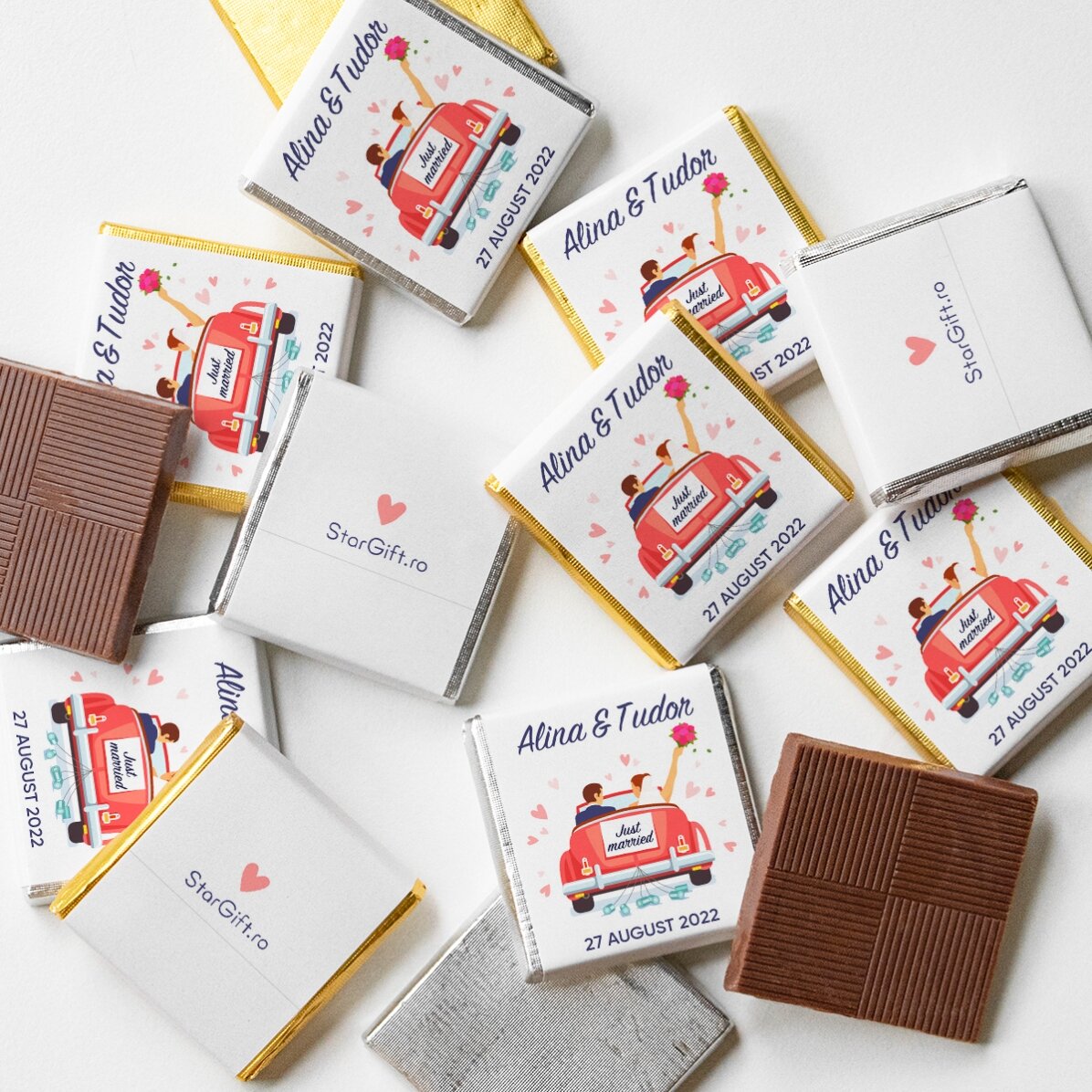 Mini cioccolatino personalizzato con dedica - Just married