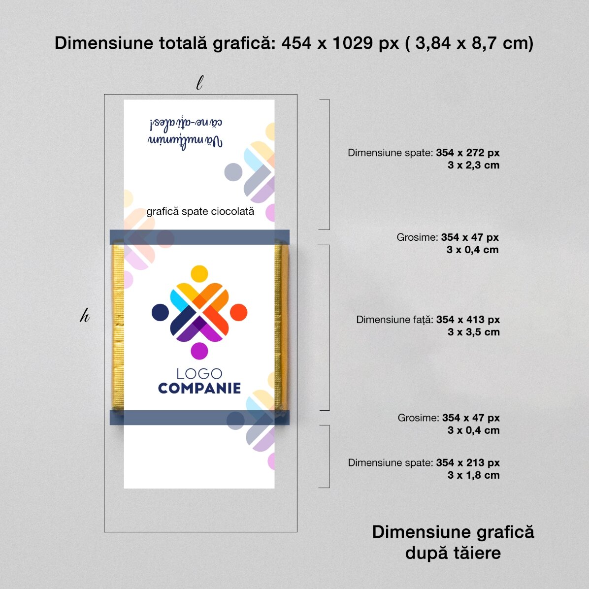 Mini cioccolatino personalizzato con la tua grafica