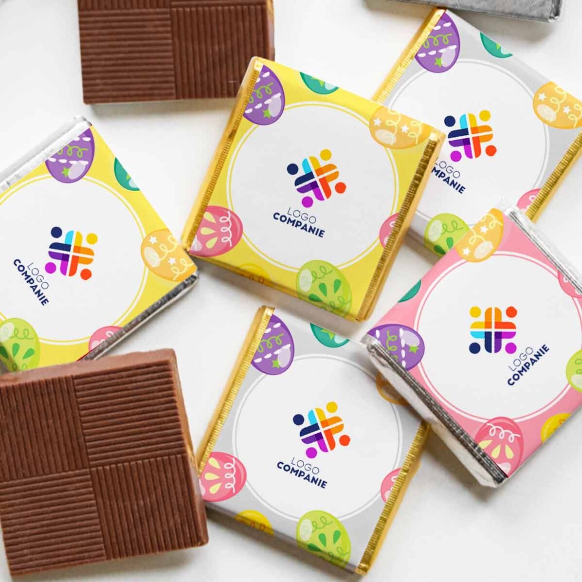 Mini cioccolatino personalizzato con logo - Pasqua