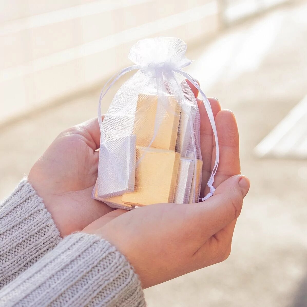 Mini cioccolatino personalizzato con logo e messaggio - Coniglietto pasquale