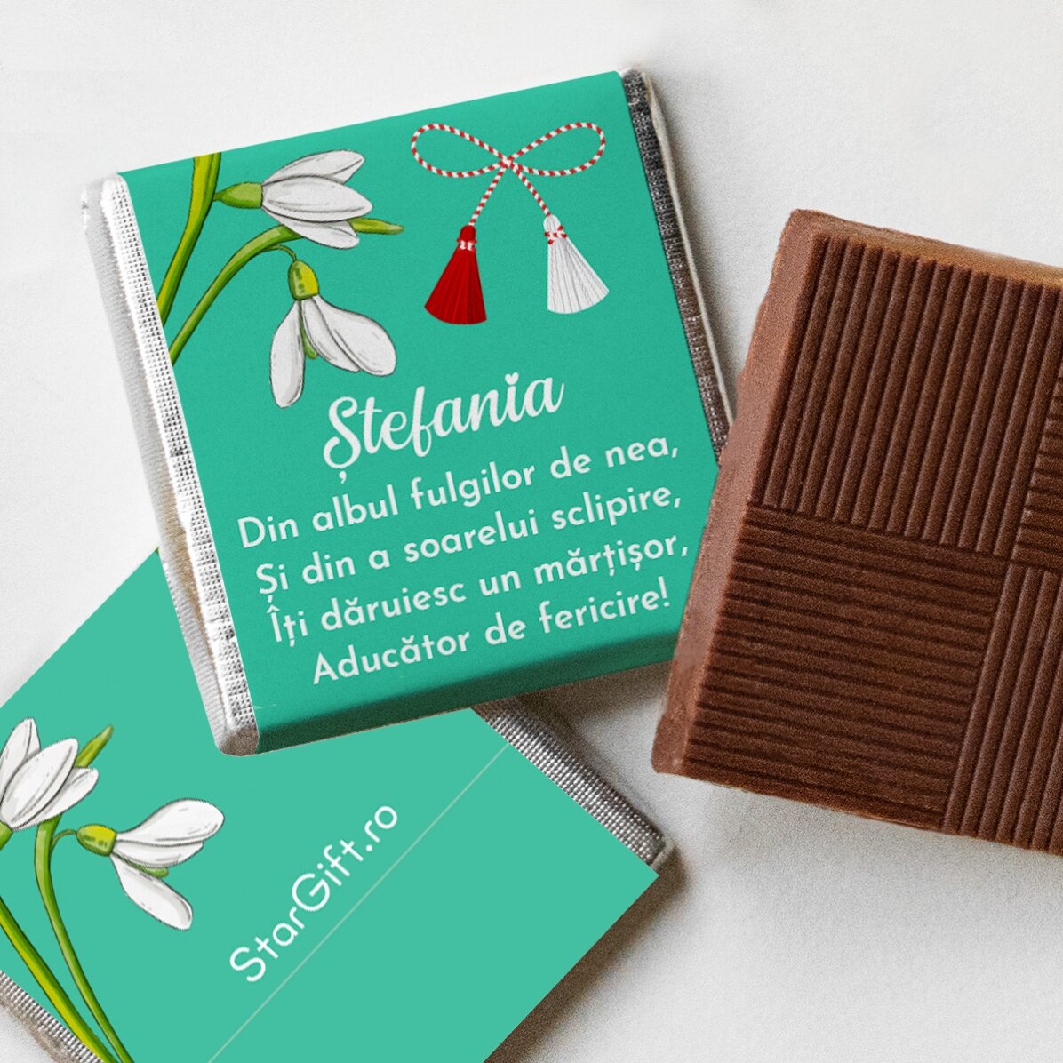 Mini cioccolatino personalizzato con messaggio