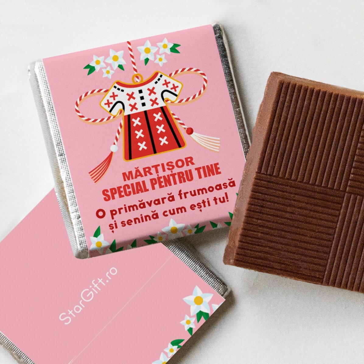Mini cioccolatino personalizzato con messaggio tradizionale