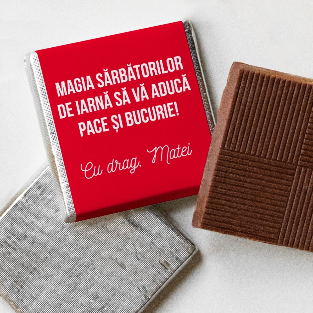 Mini cioccolatino personalizzato con messaggio