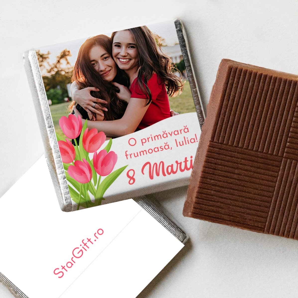 Mini cioccolatino personalizzato con foto e messaggio - Lalele