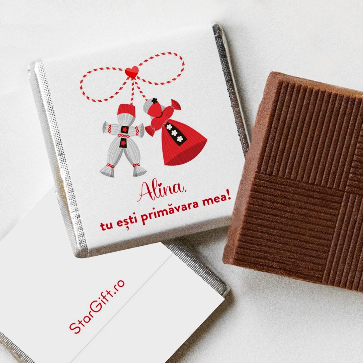 Mini cioccolatino personalizzato con una frase d