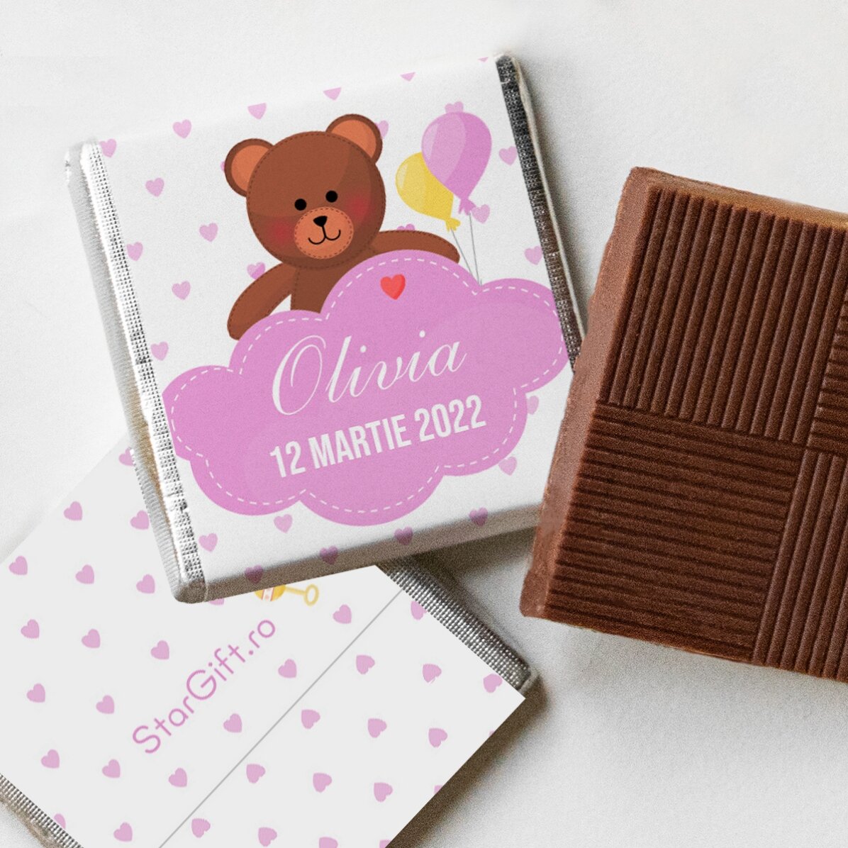 Mini cioccolatino personalizzato - Bomboniera per il battesimo