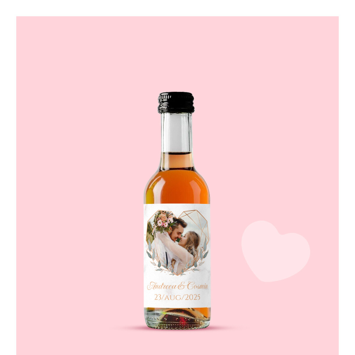 Mini bottigliette di vino personalizzate per San Valentino