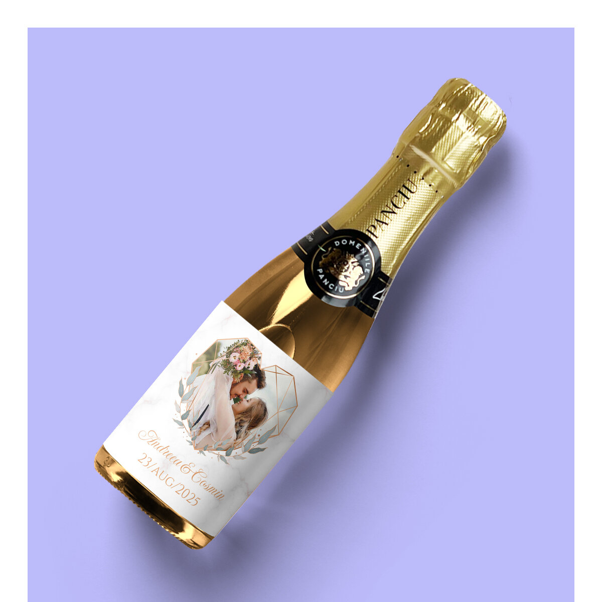 Mini bottigliette di spumante personalizzate