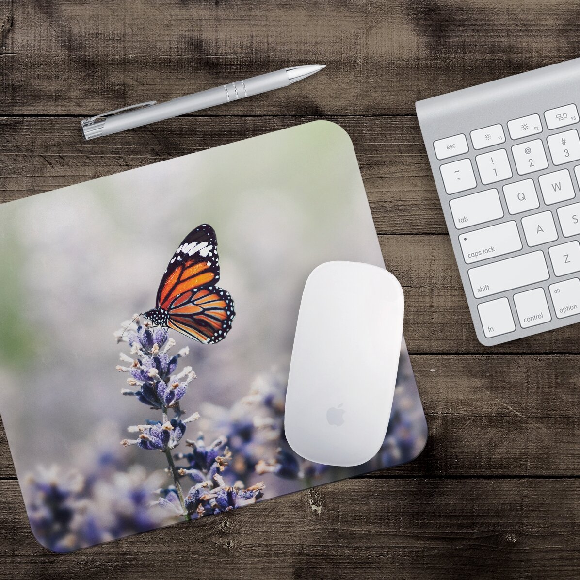 Tappetino per mouse personalizzato con farfalla