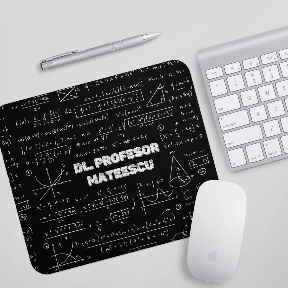 Tappetino per mouse personalizzato con nome - Insegnante di matematica