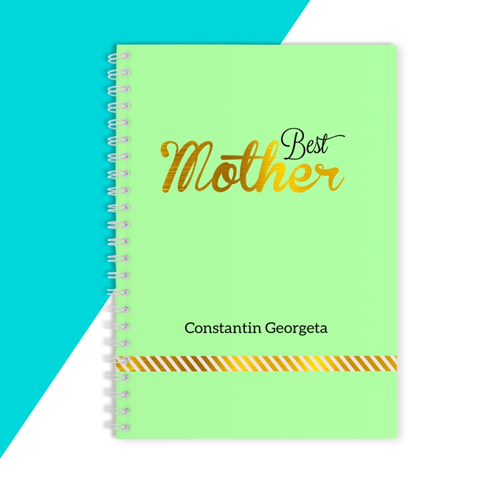 Quaderno personalizzato - Best Mother, Green