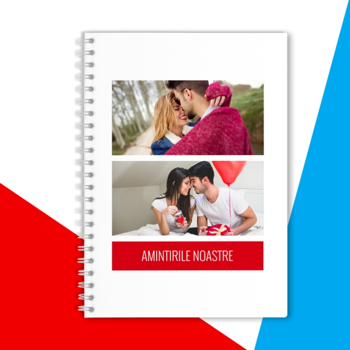Taccuino personalizzato con 2 foto e testo