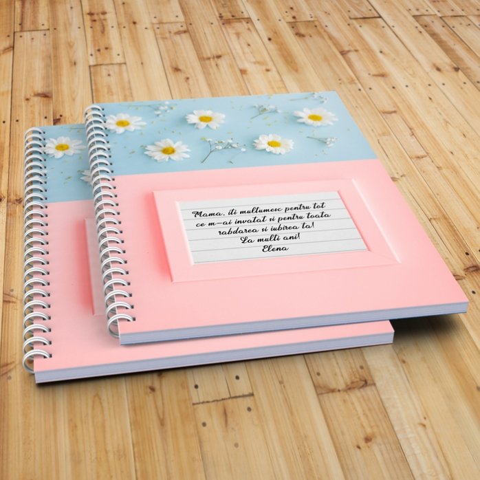 Taccuino personalizzato con scritta - Daisies