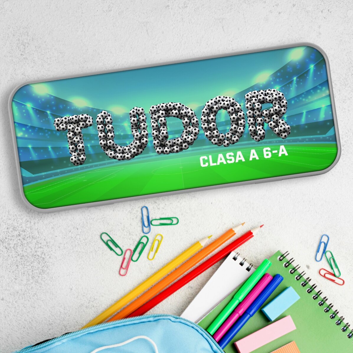 Astuccio personalizzato con nome - Calcio