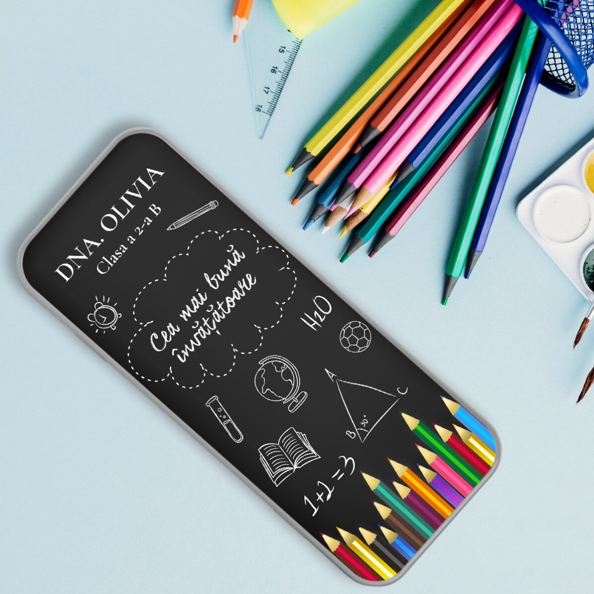 Astuccio personalizzato con scritta - Best teacher