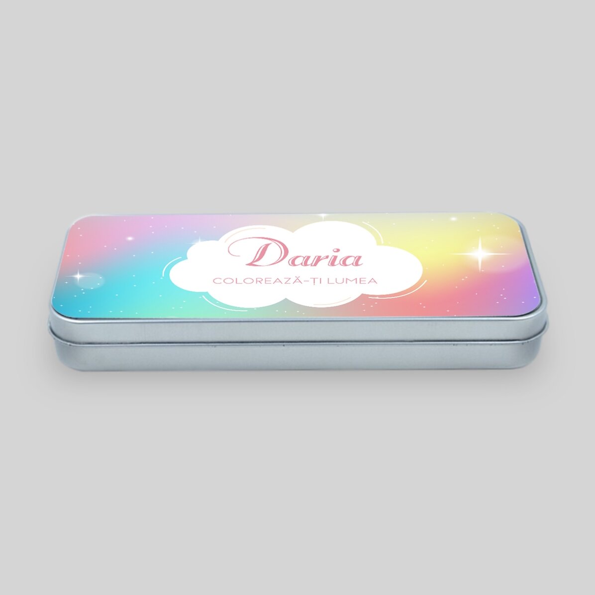 Astuccio personalizzato con scritta - Rainbow