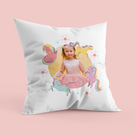 Cuscino personalizzato con 1 foto - Pony