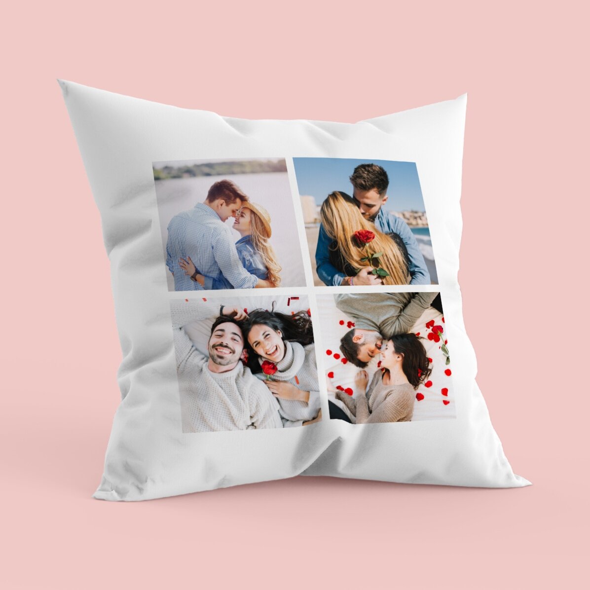 Cuscino personalizzato con 4 foto