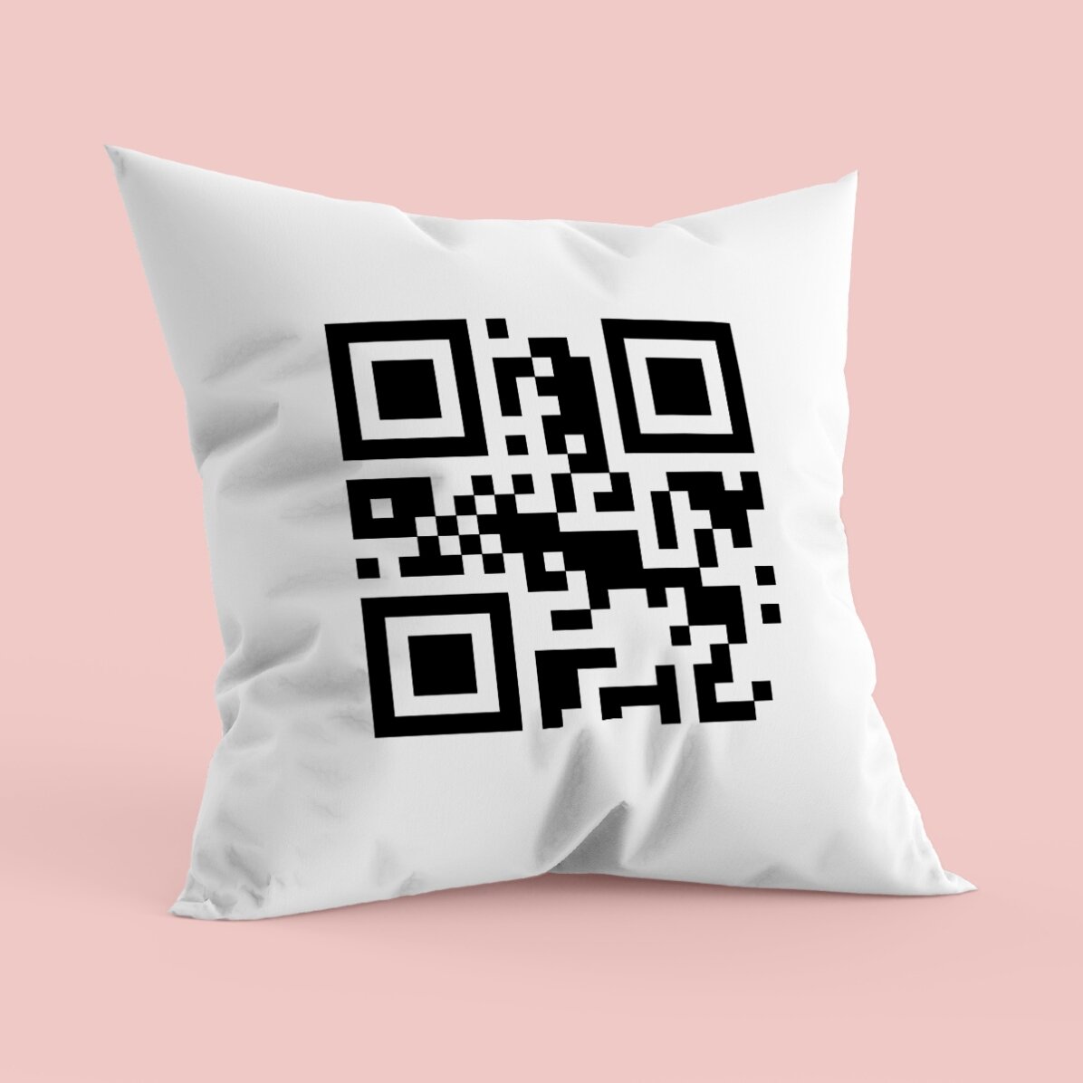 Cuscino personalizzato con codice QR