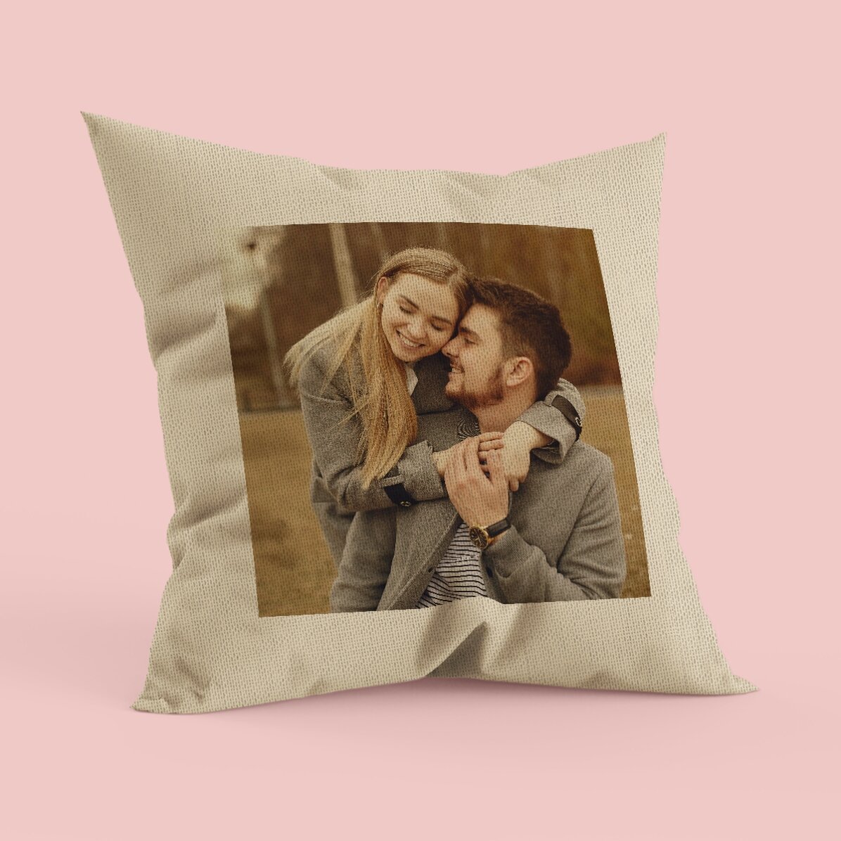 Cuscino personalizzato con una foto quadrata - In