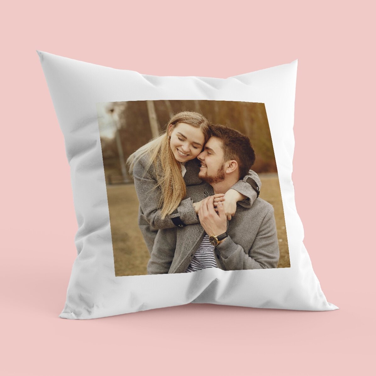 Cuscino personalizzato con una foto quadrata