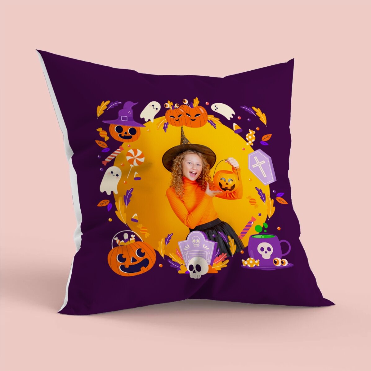 Cuscino personalizzato con foto - Halloween