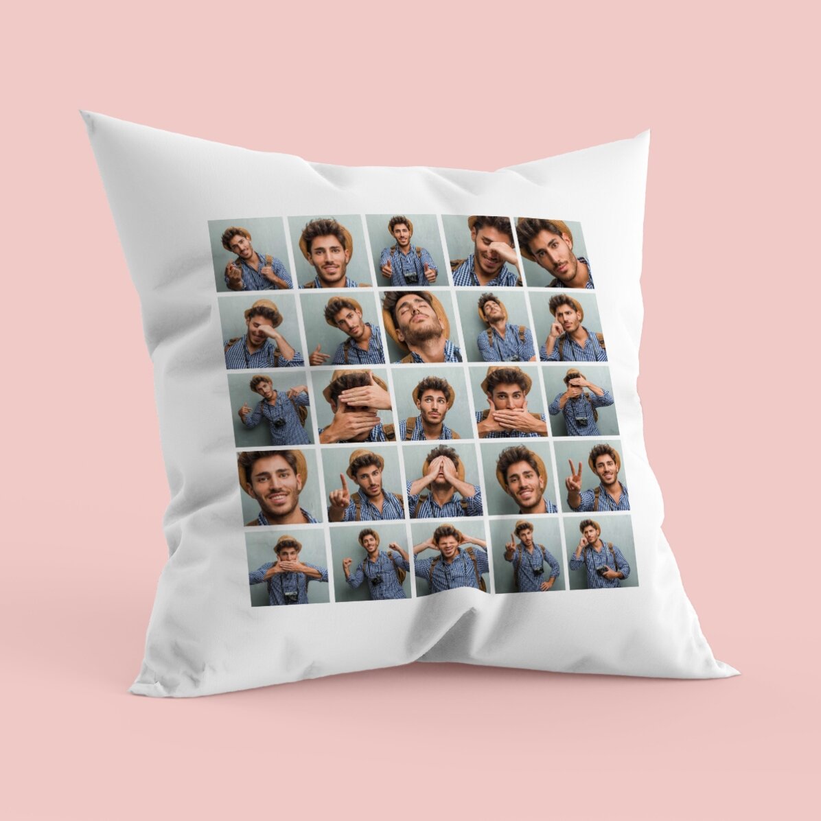Cuscino personalizzato con 25 foto