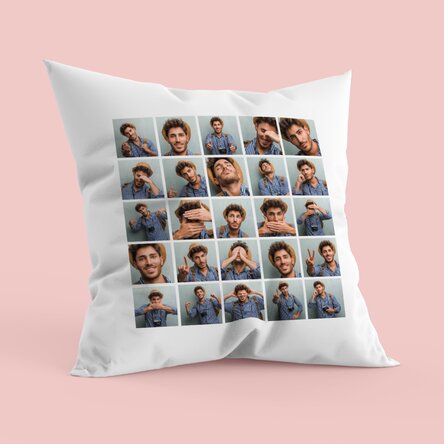 Cuscino personalizzato con 25 foto