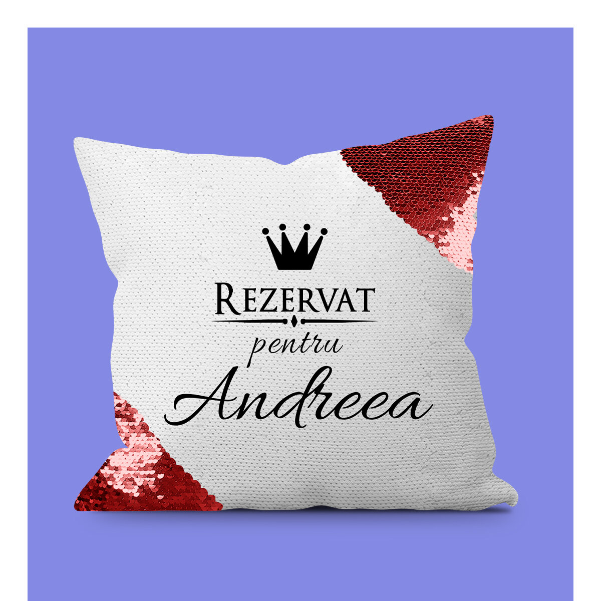 Cuscini personalizzati con paillettes