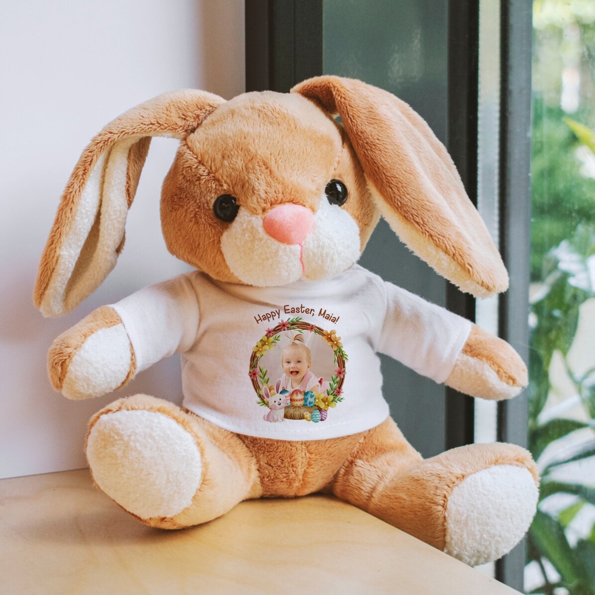 Coniglietto personalizzato con foto e testo - Buona Pasqua!
