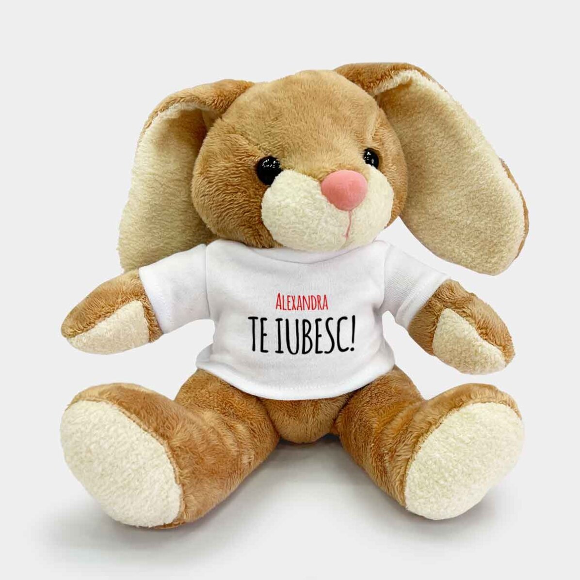 Personalised bunny with text - I love you