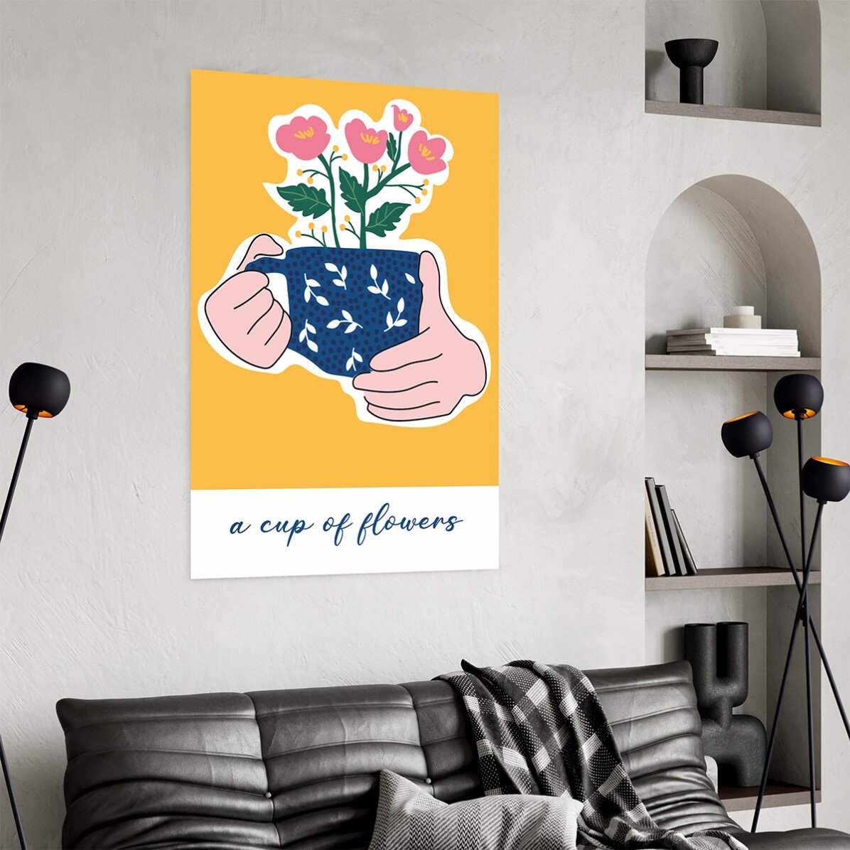 Poster “Una tazza di fiori”