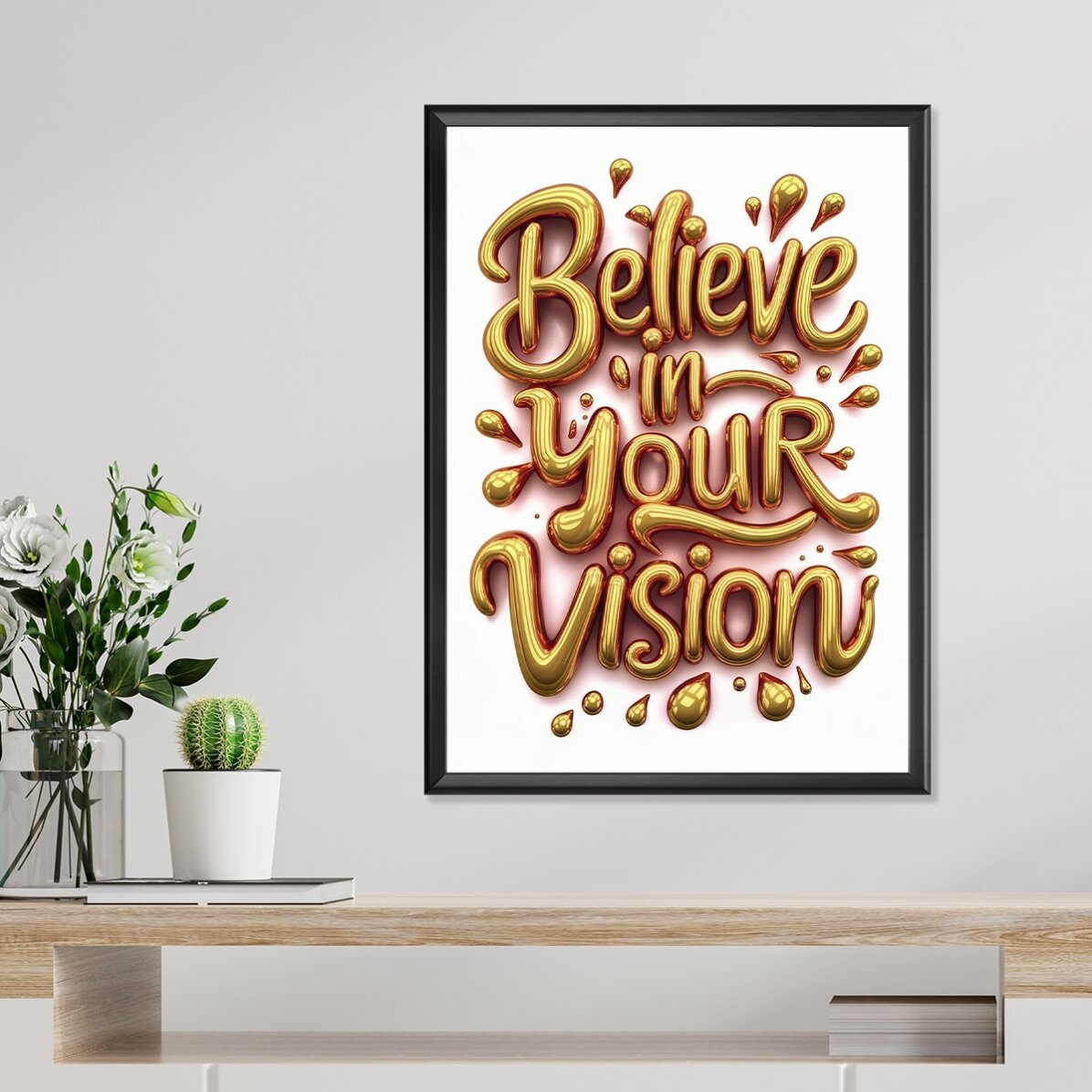 Poster "Credi nella tua visione"