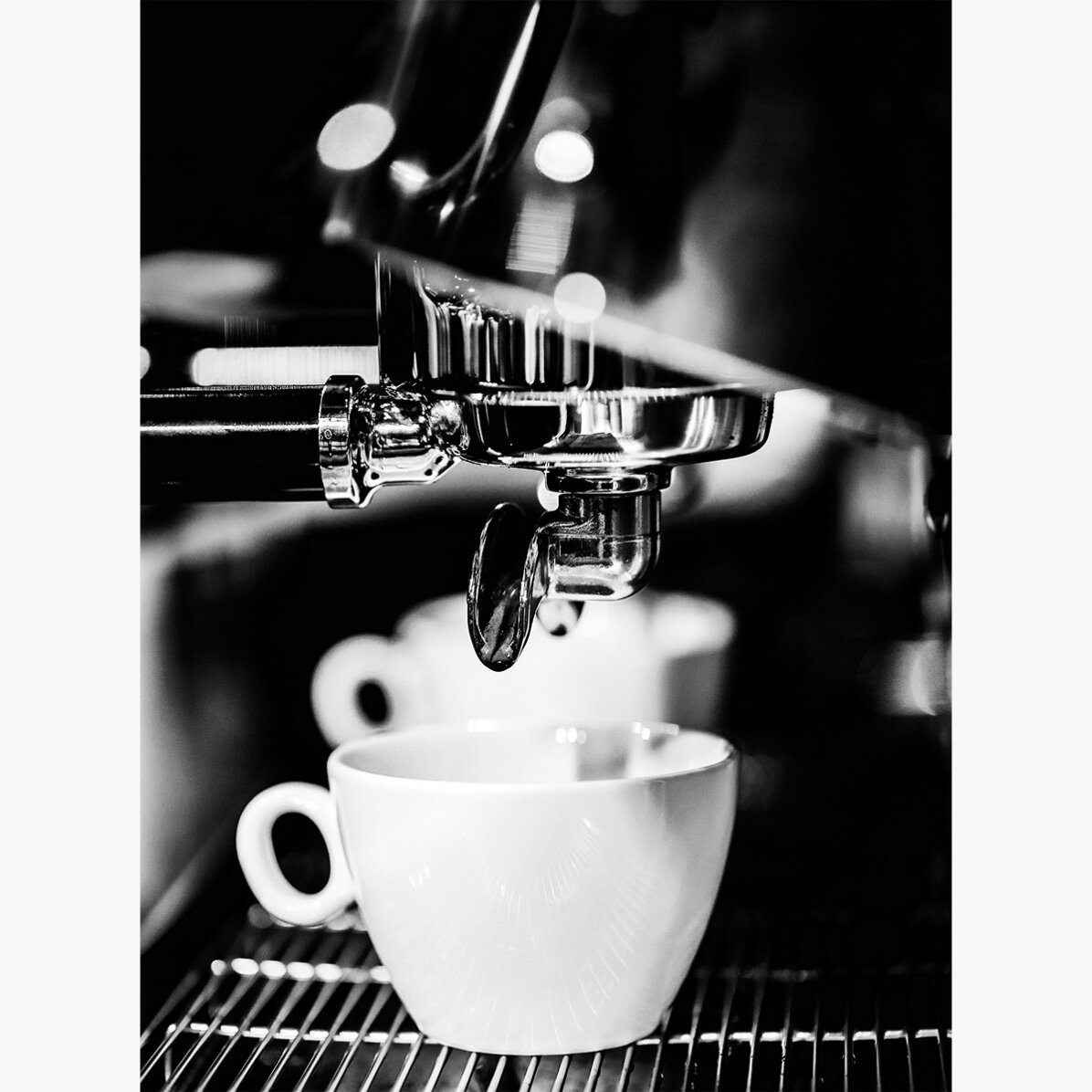 Poster “Black and white coffee time”