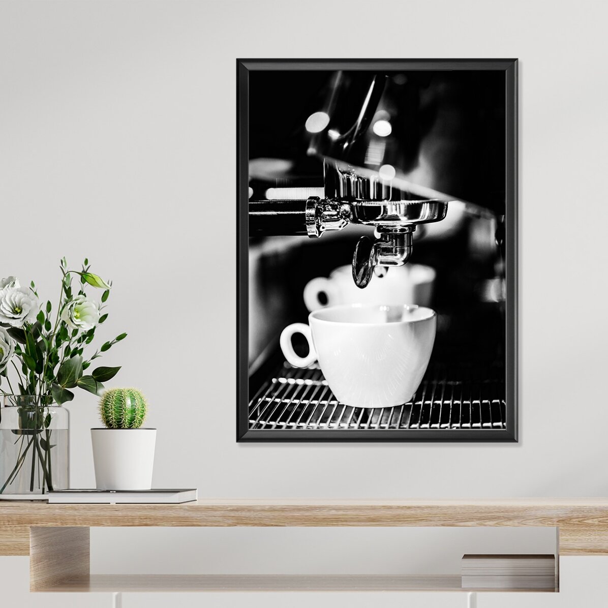 Poster “Black and white coffee time”