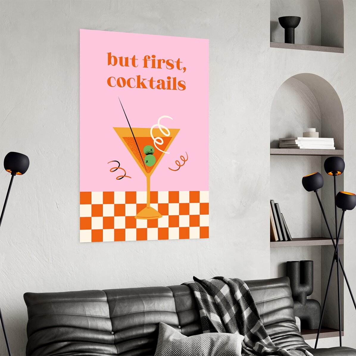 Poster “Ma prima di tutto, i cocktail”
