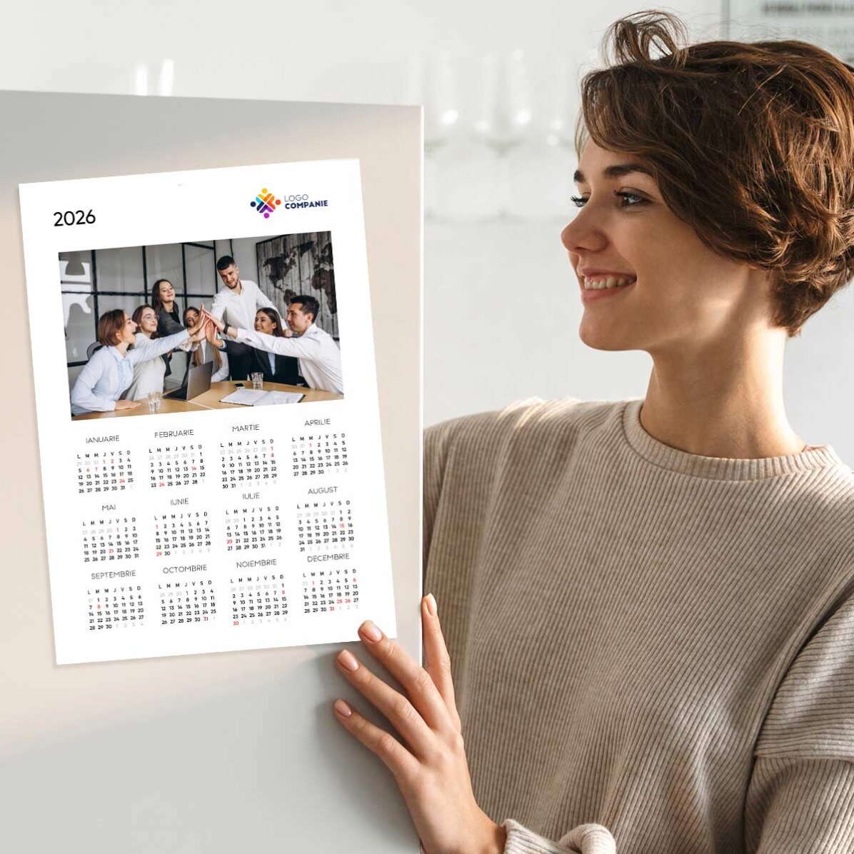 Calendario personalizzato con logo e foto