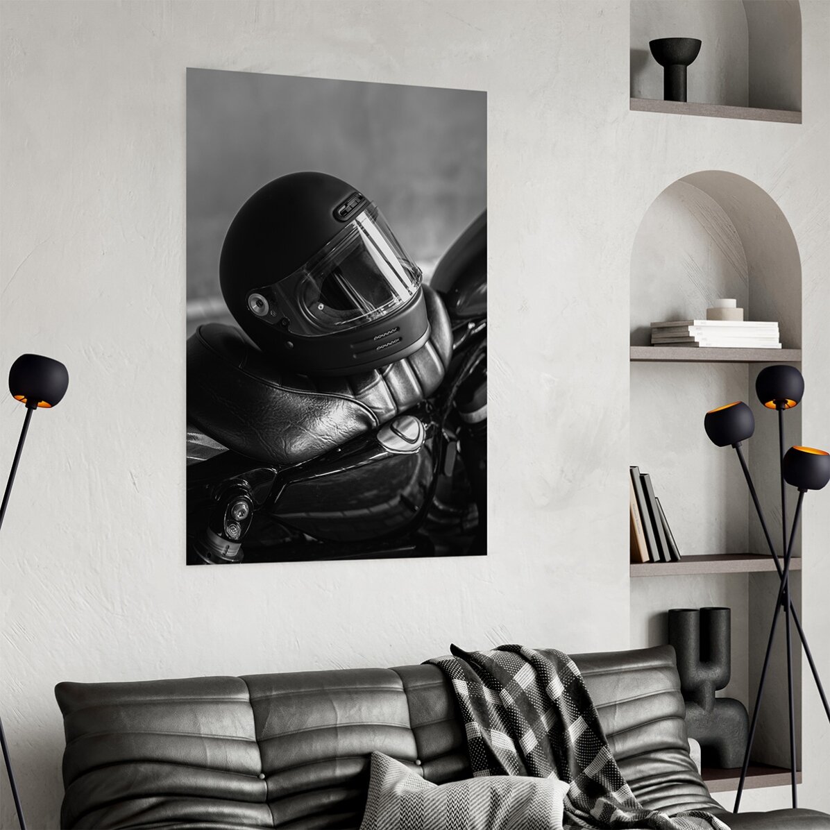 Poster: Casco da motociclista