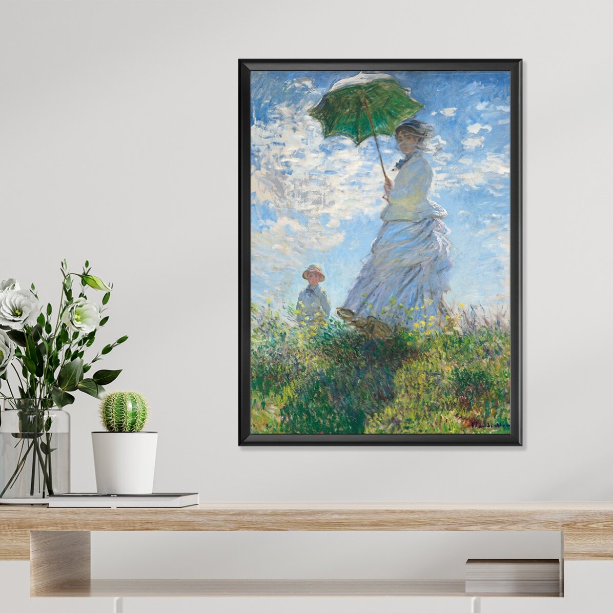 Poster di Claude Monet, Donna con l