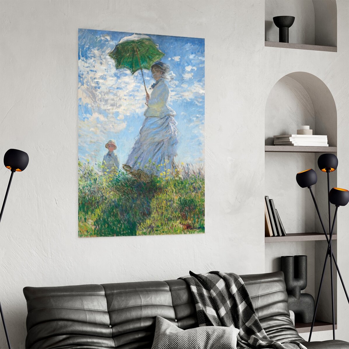 Poster di Claude Monet, Donna con l