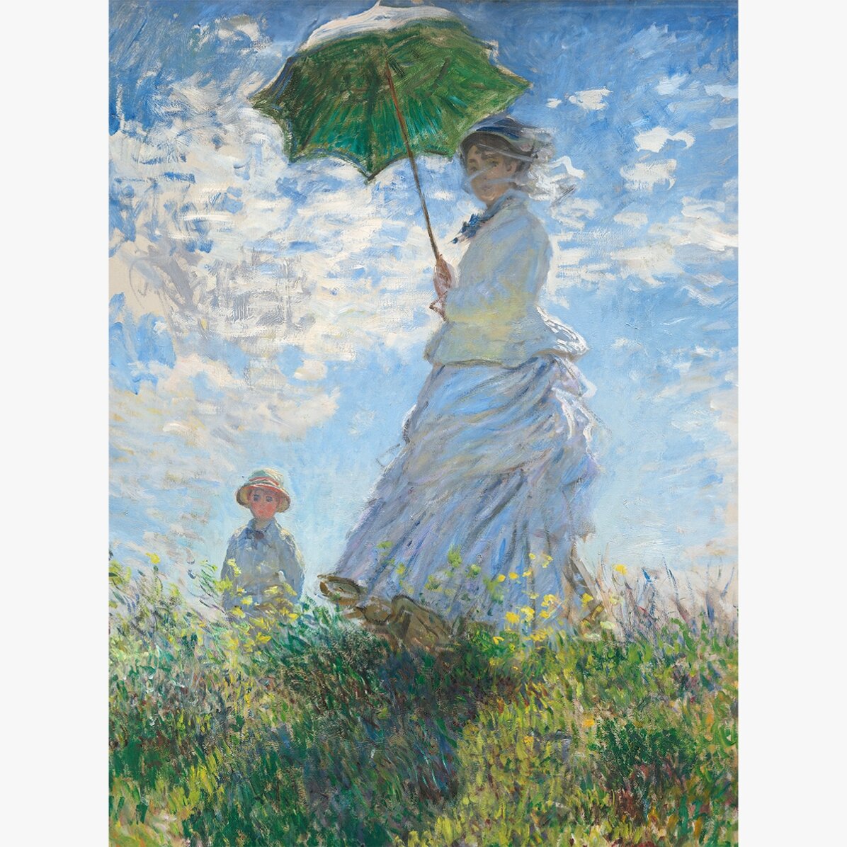 Poster di Claude Monet, Donna con l