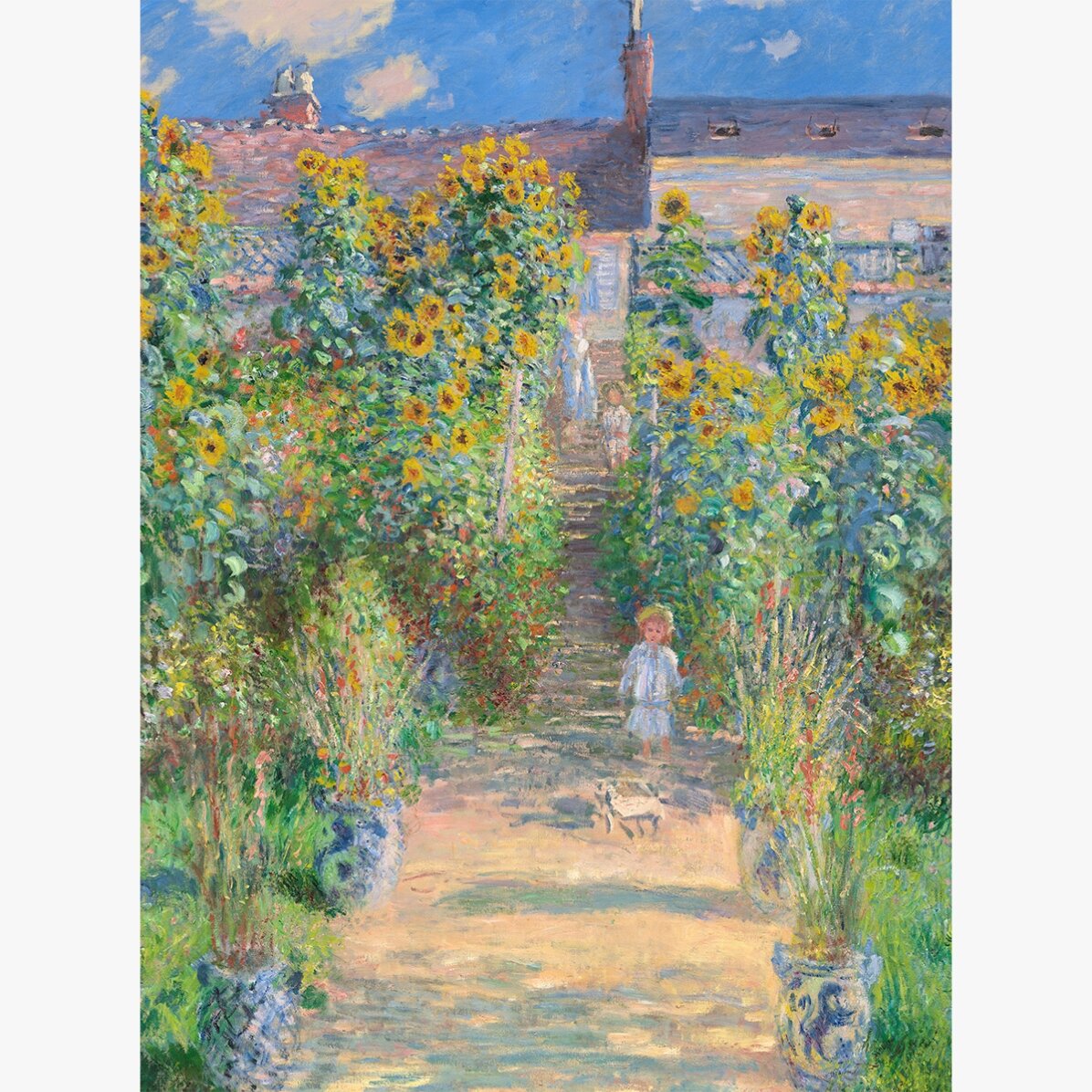 Poster di Claude Monet, Il giardino dell