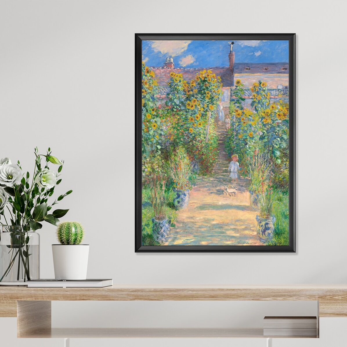 Poster di Claude Monet, Il giardino dell