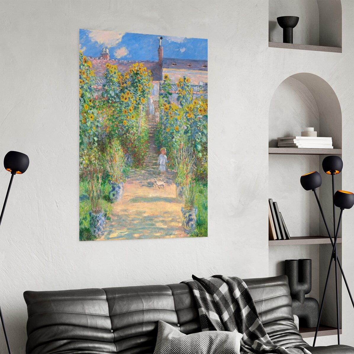Poster di Claude Monet, Il giardino dell