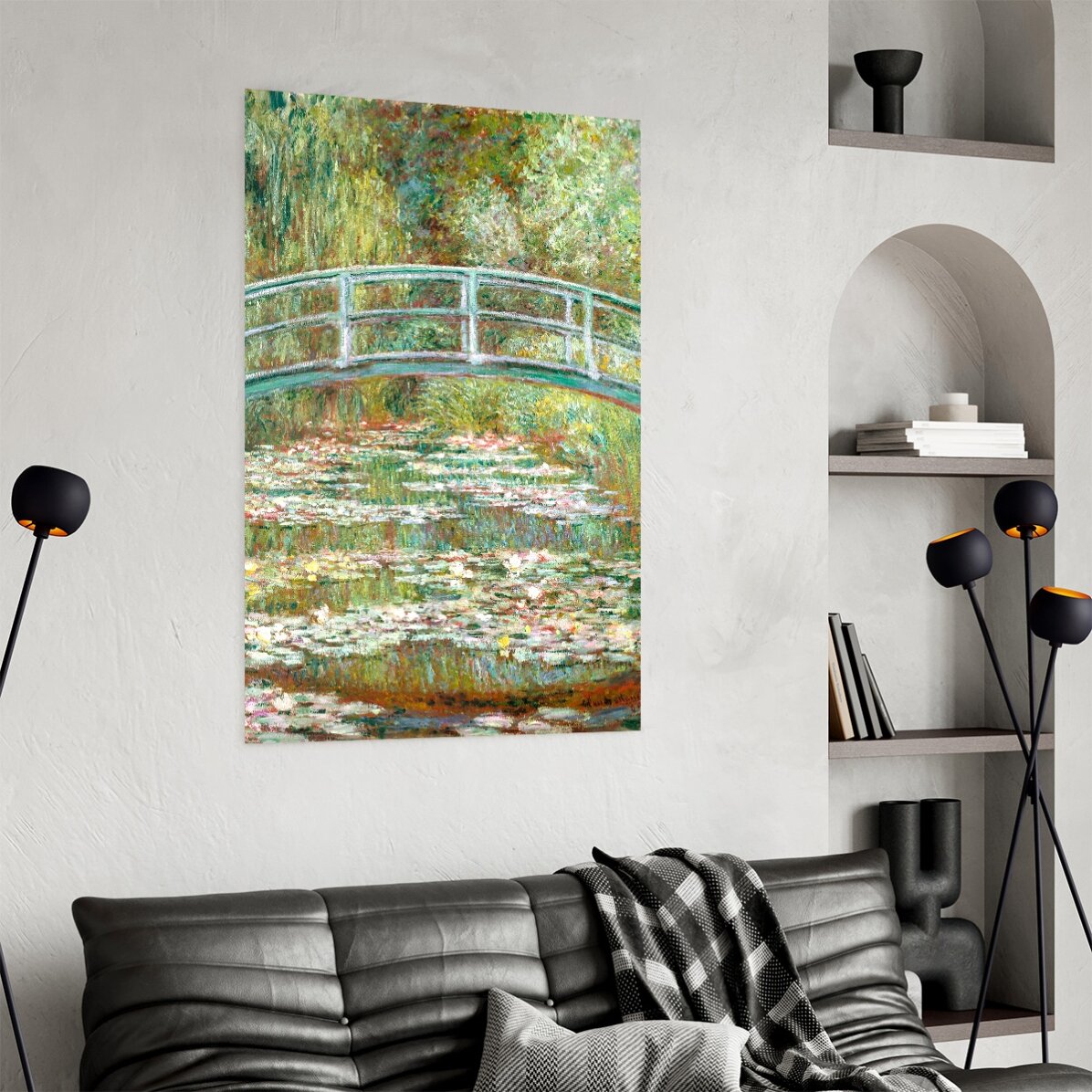 Poster di Claude Monet, Il ponte sul laghetto delle ninfee, 1899