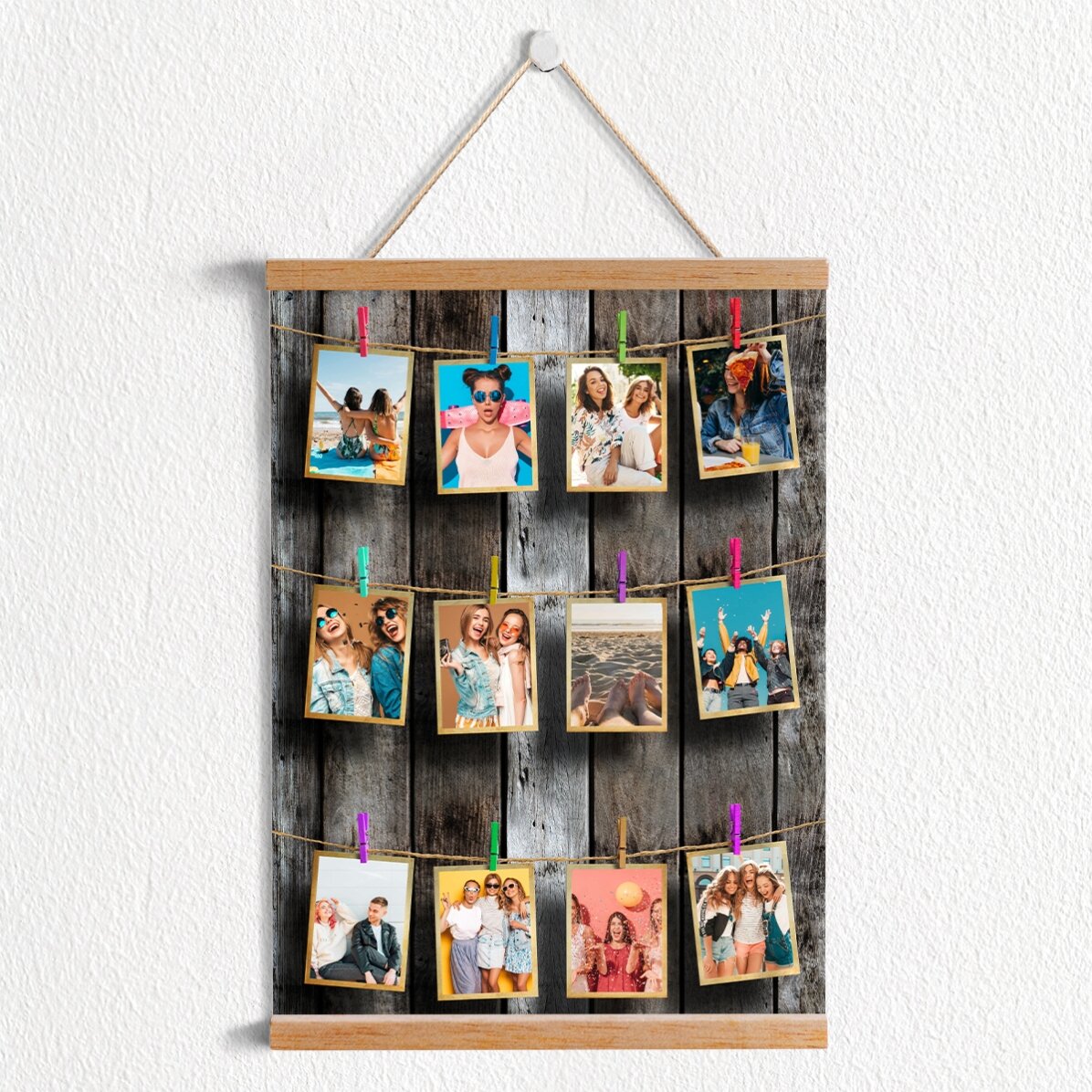 Poster personalizzato con 12 foto da incorniciare
